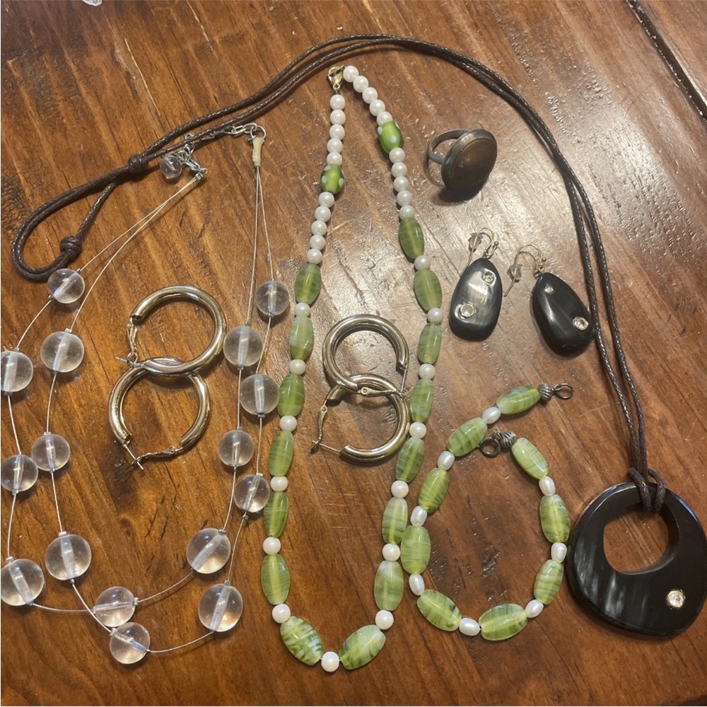 Vintage lot of costume jewelry - several different styles - see photos